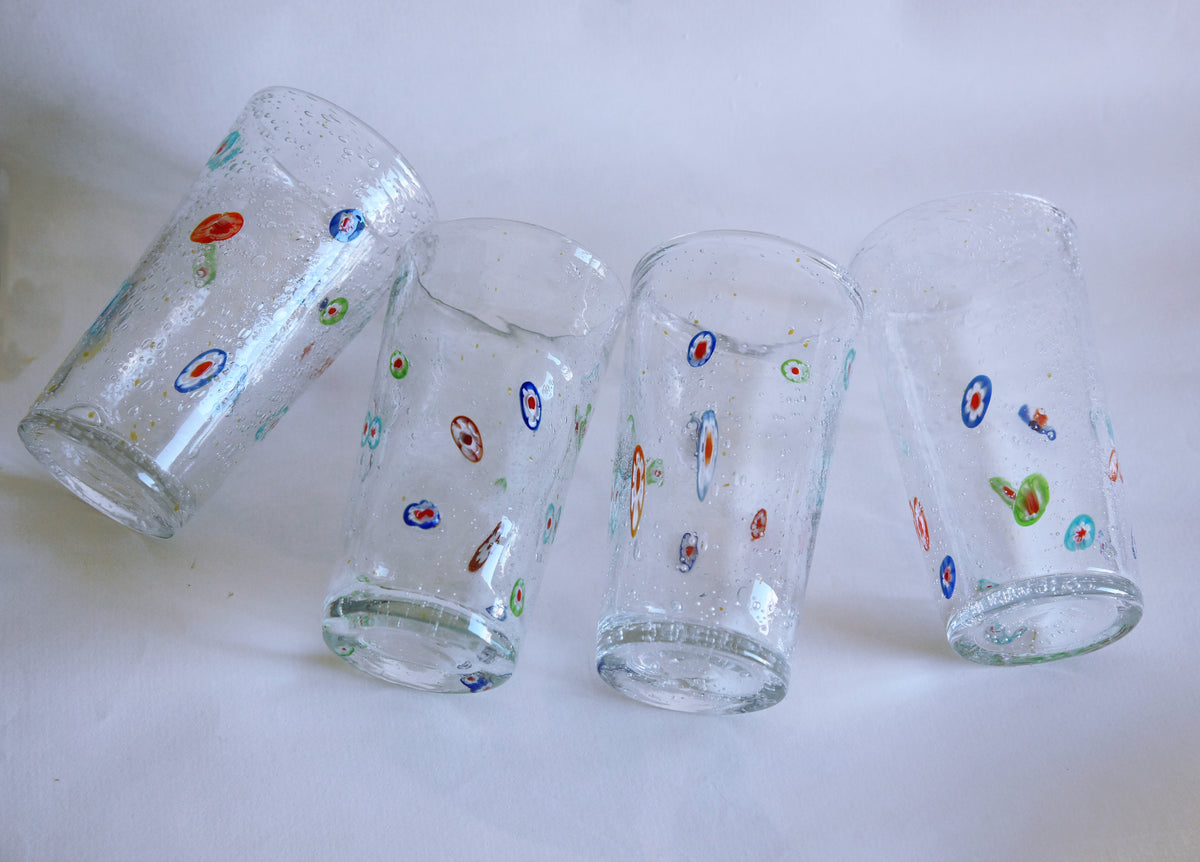 Set of Four Italian Millefiori