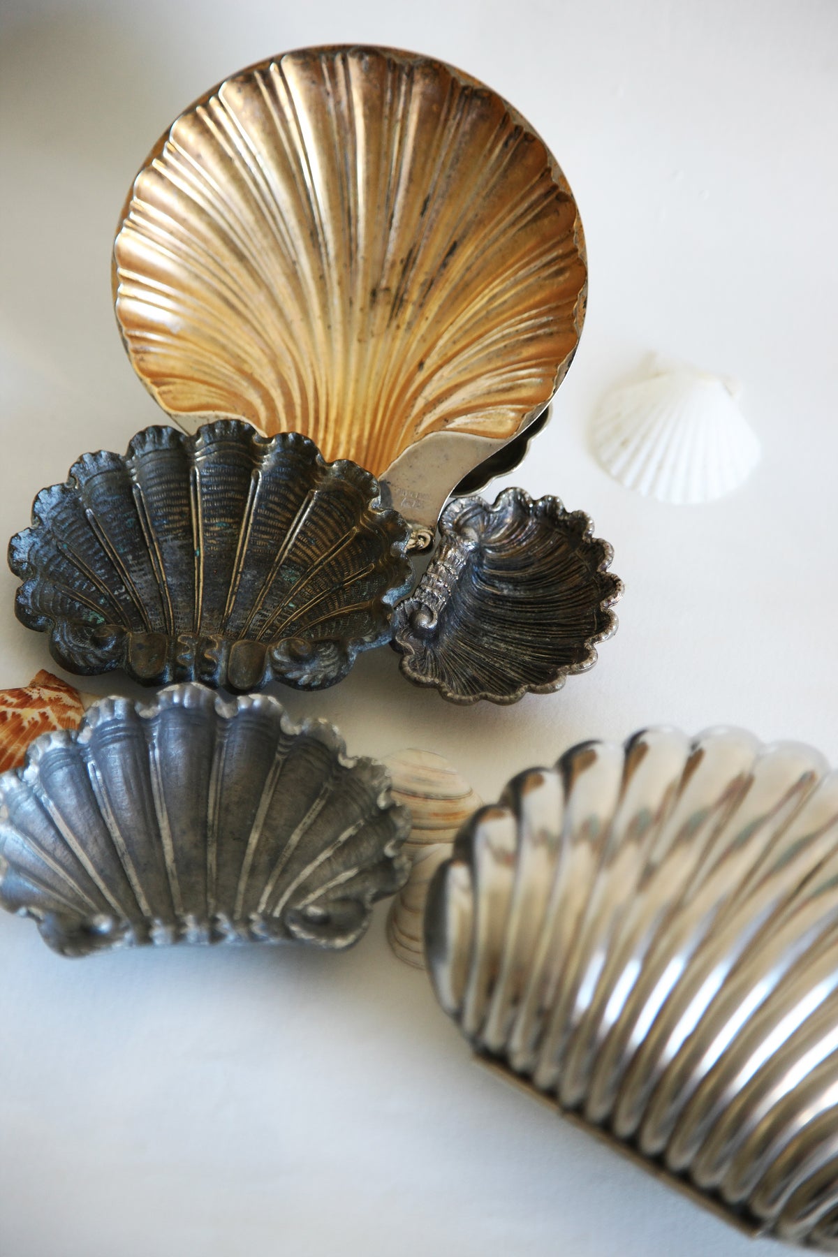Silver Scallop Ashtray