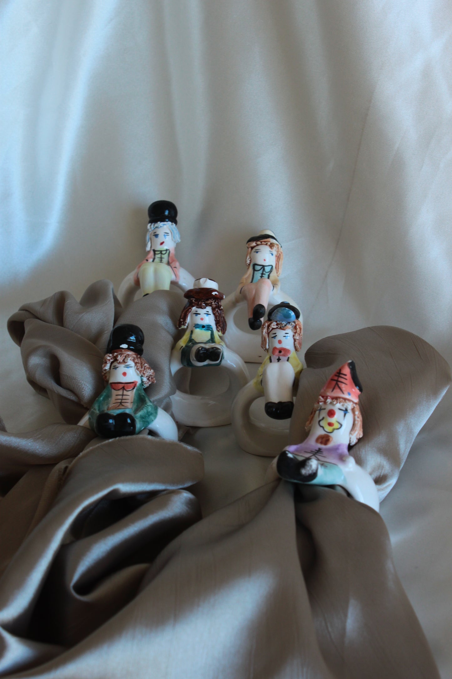 Lot de 6 ronds de serviette