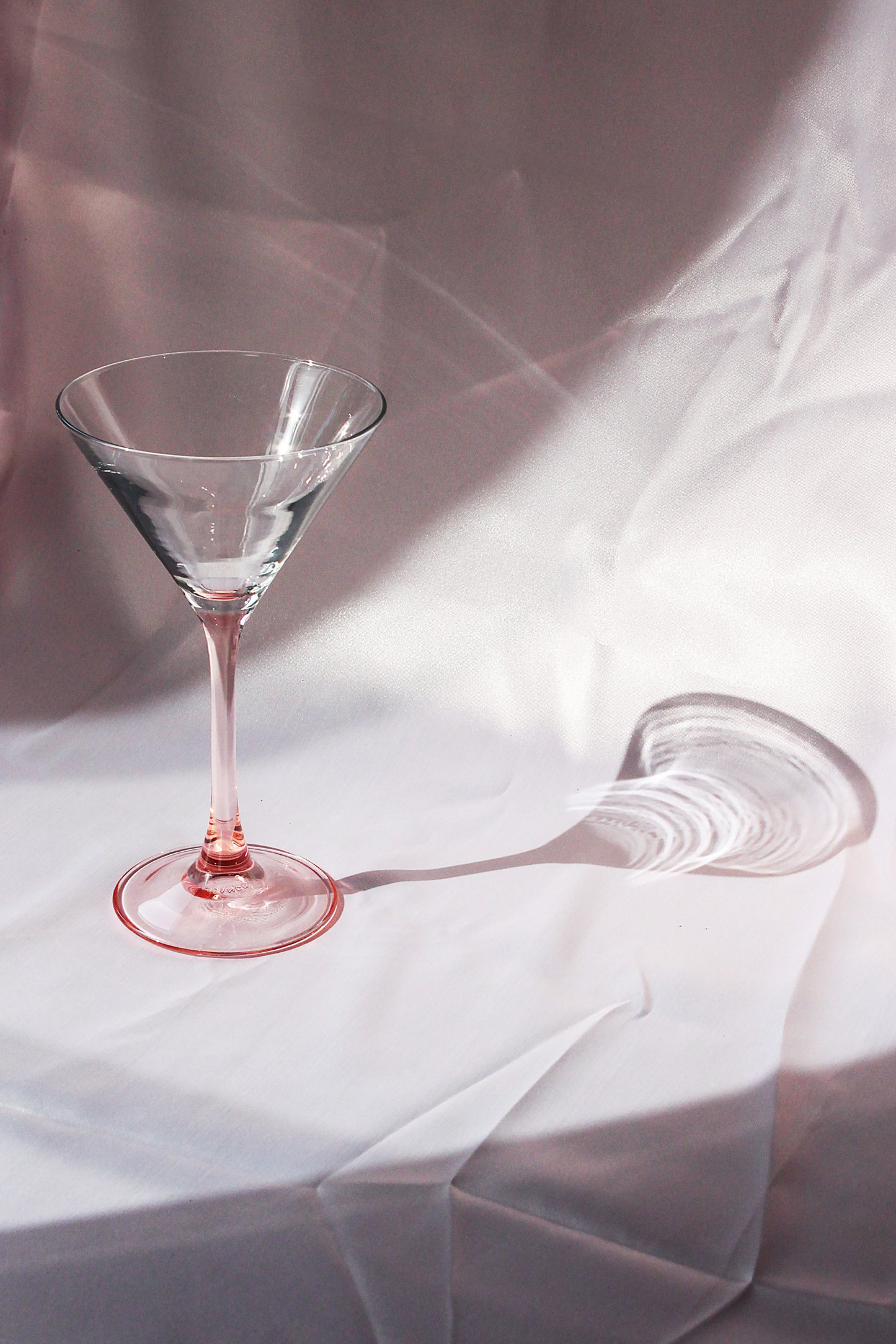 Set de 7 Verres à Martini Rose