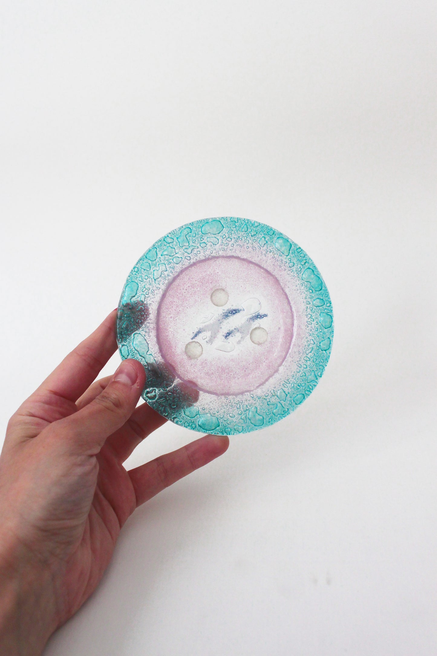 Cendrier en verre de Murano Rond