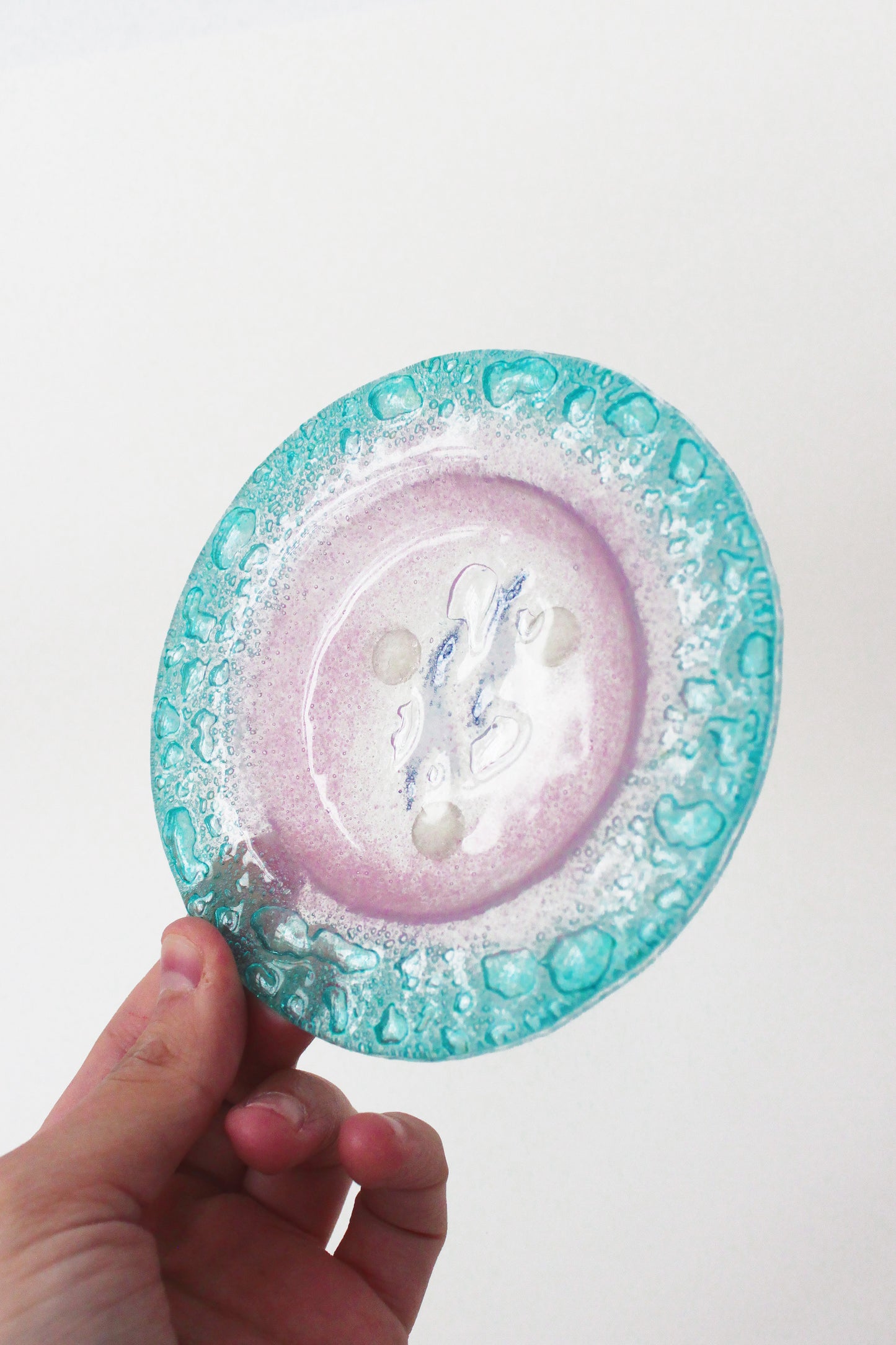 Cendrier en verre de Murano Rond