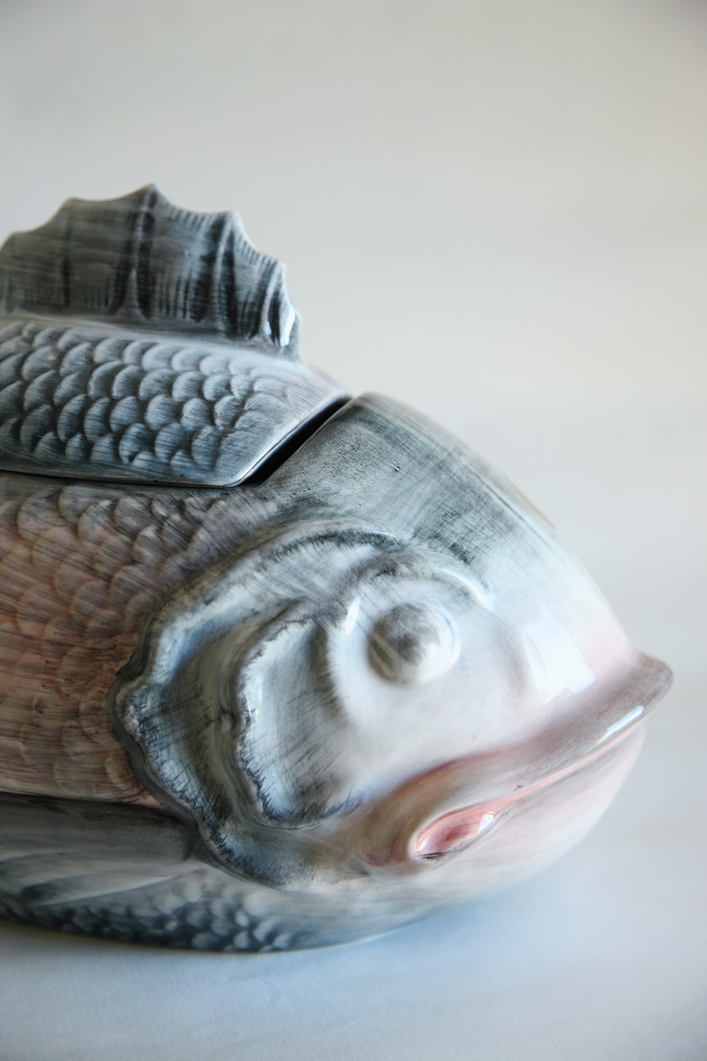 Hand-Painted Fish-Shaped Dinner Service
