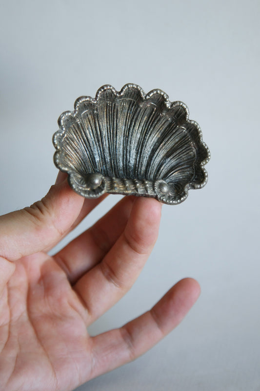 Silver Scallop Ashtray