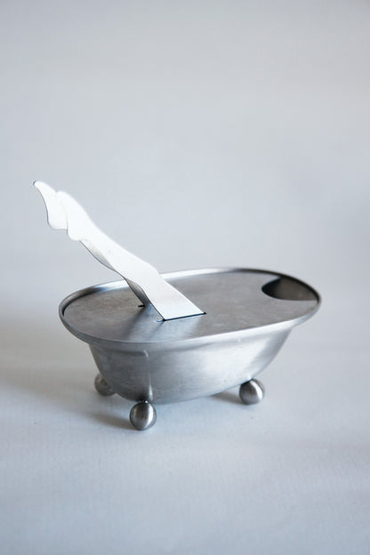 The Diver  - Sugar Cube Holder with Tongs