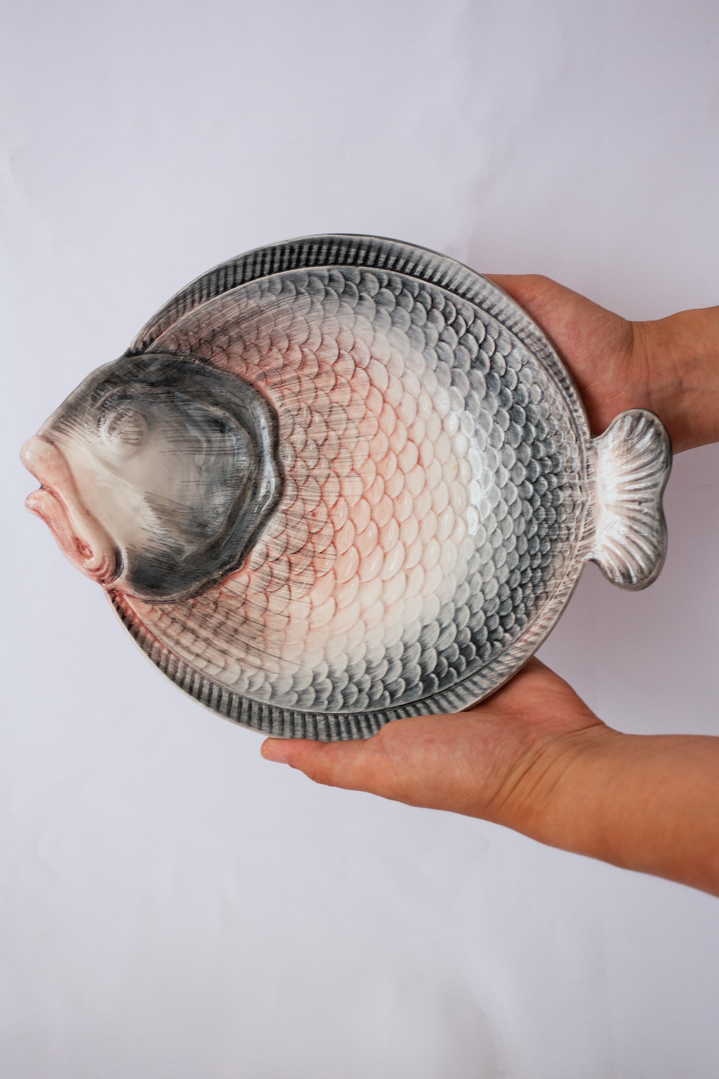 Hand-Painted Fish-Shaped Dinner Service