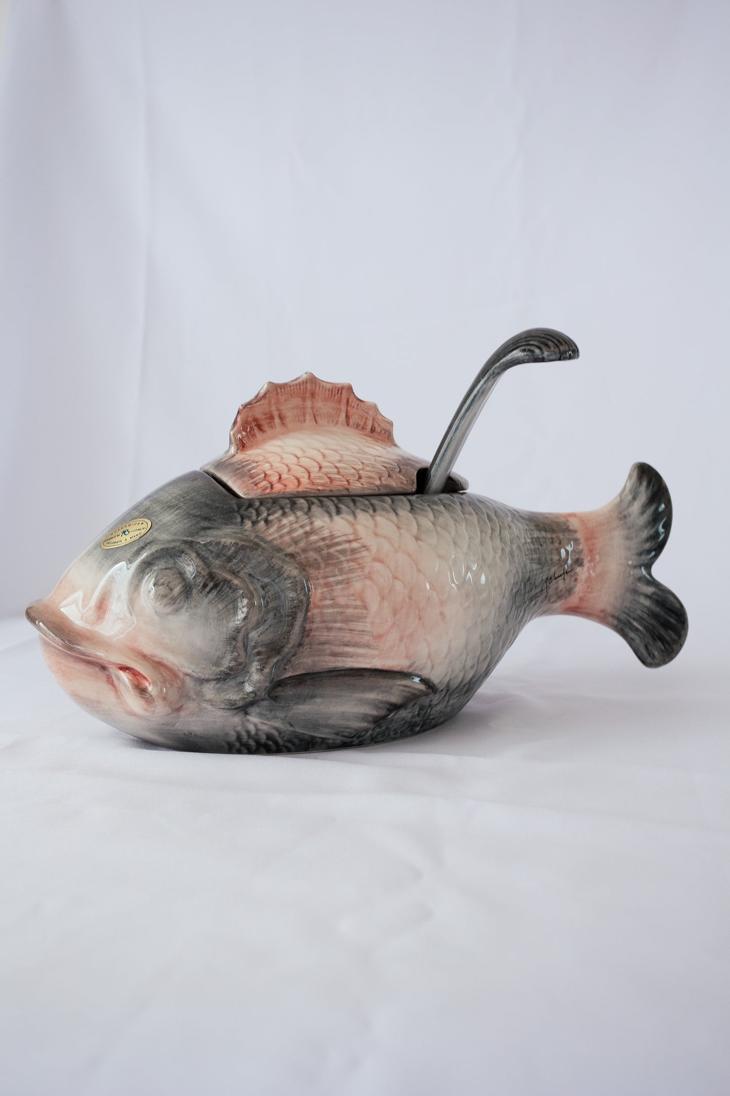 Hand-Painted Fish-Shaped Dinner Service