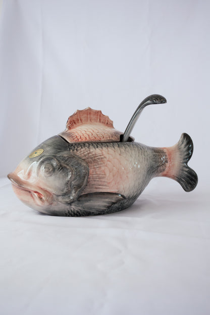 Hand-Painted Fish-Shaped Dinner Service