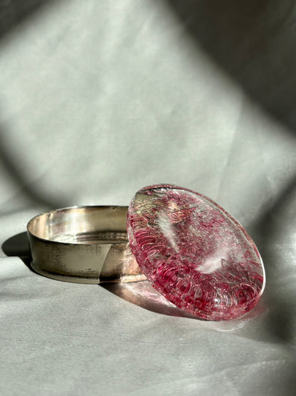 Boite à bijoux - Rose Ovale