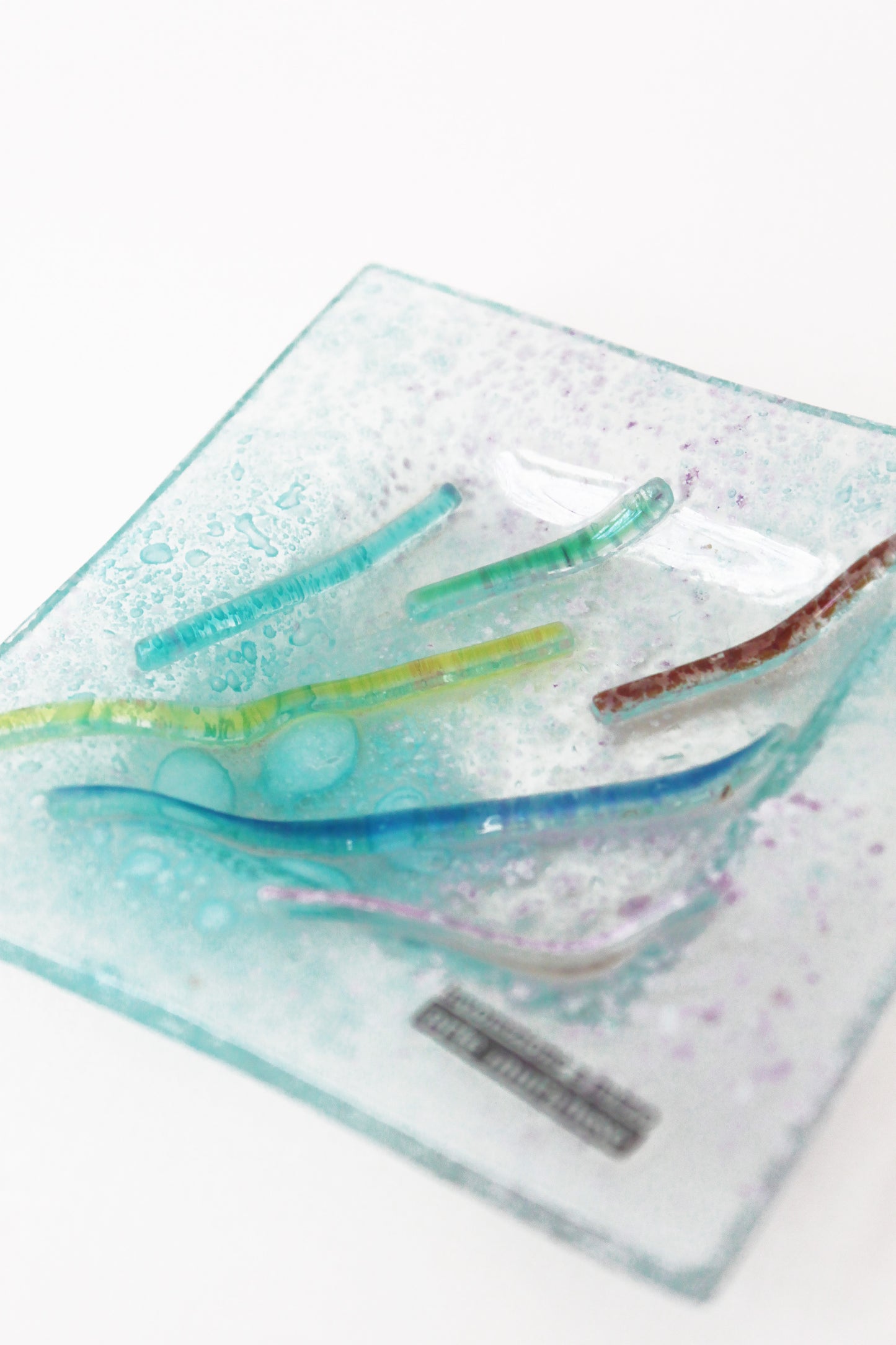 Cendrier en verre de Murano Carré