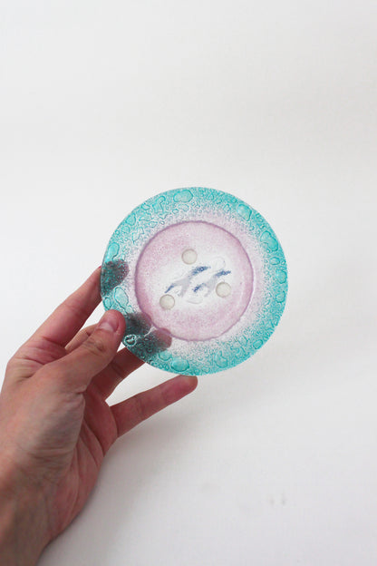 Cendrier en verre de Murano Rond