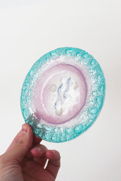 Cendrier en verre de Murano Rond