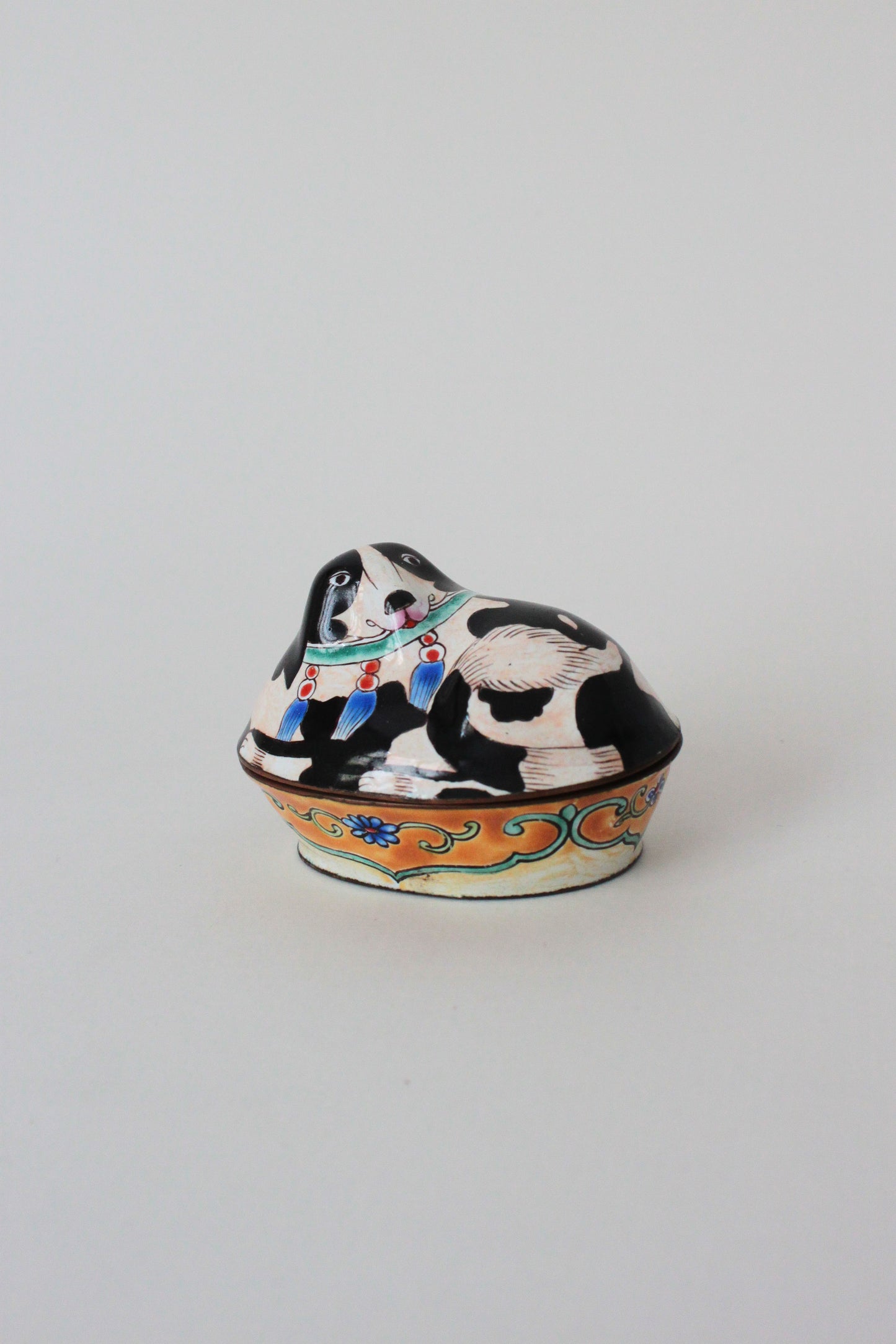 Enamelled Copper Dog Box
