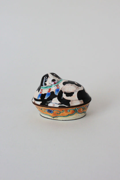 Enamelled Copper Dog Box