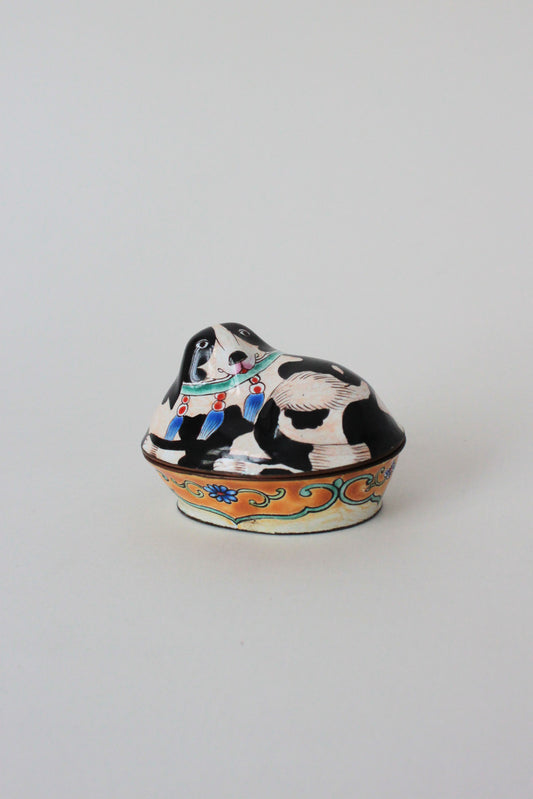 Enamelled Copper Dog Box
