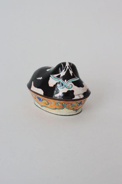 Enamelled Copper Dog Box