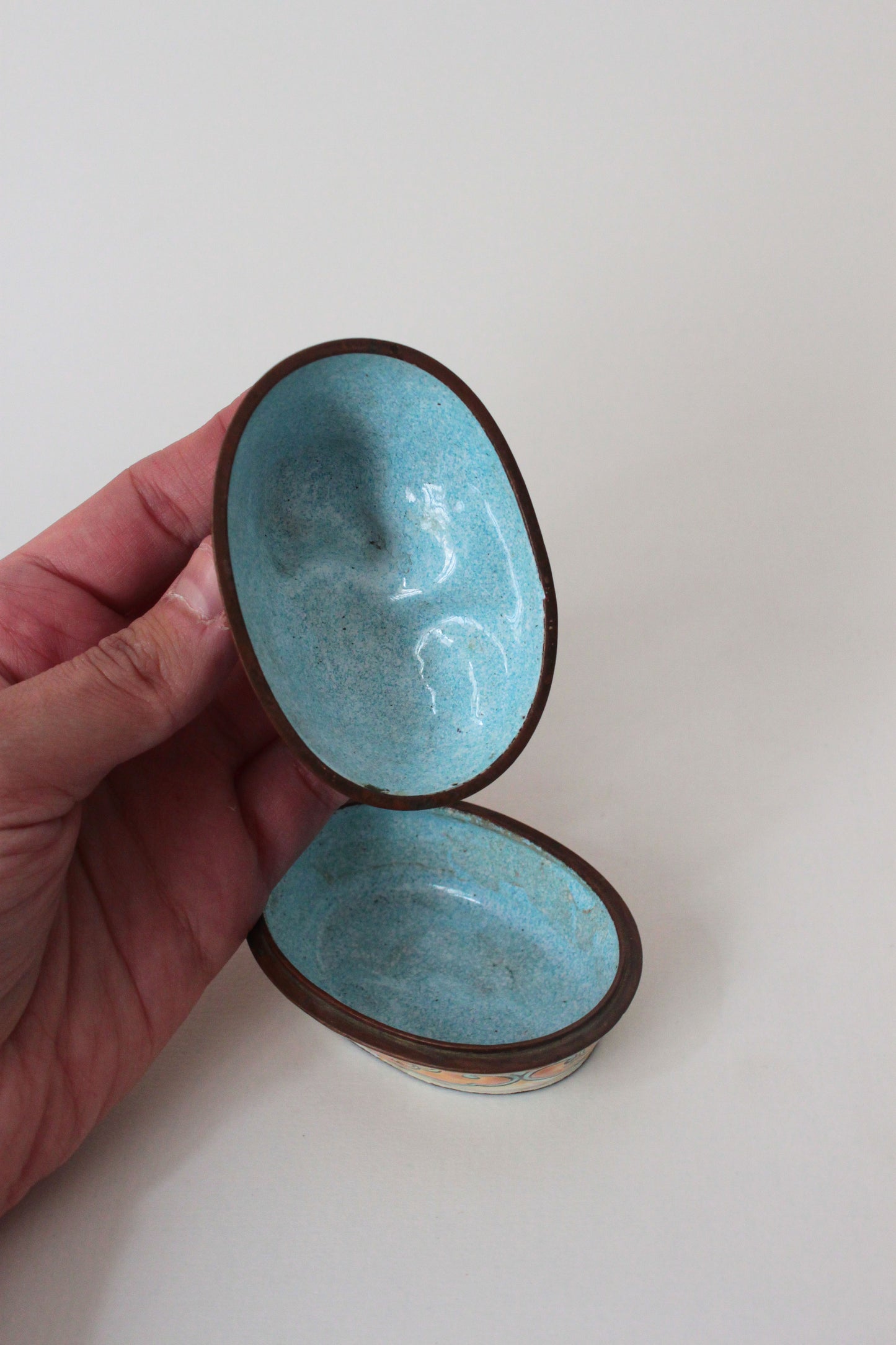 Enamelled Copper Dog Box