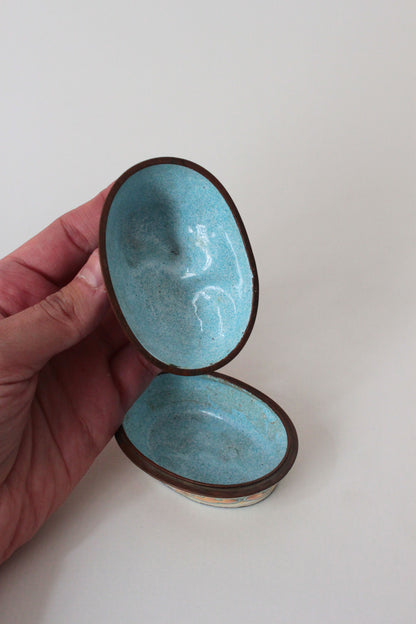 Enamelled Copper Dog Box