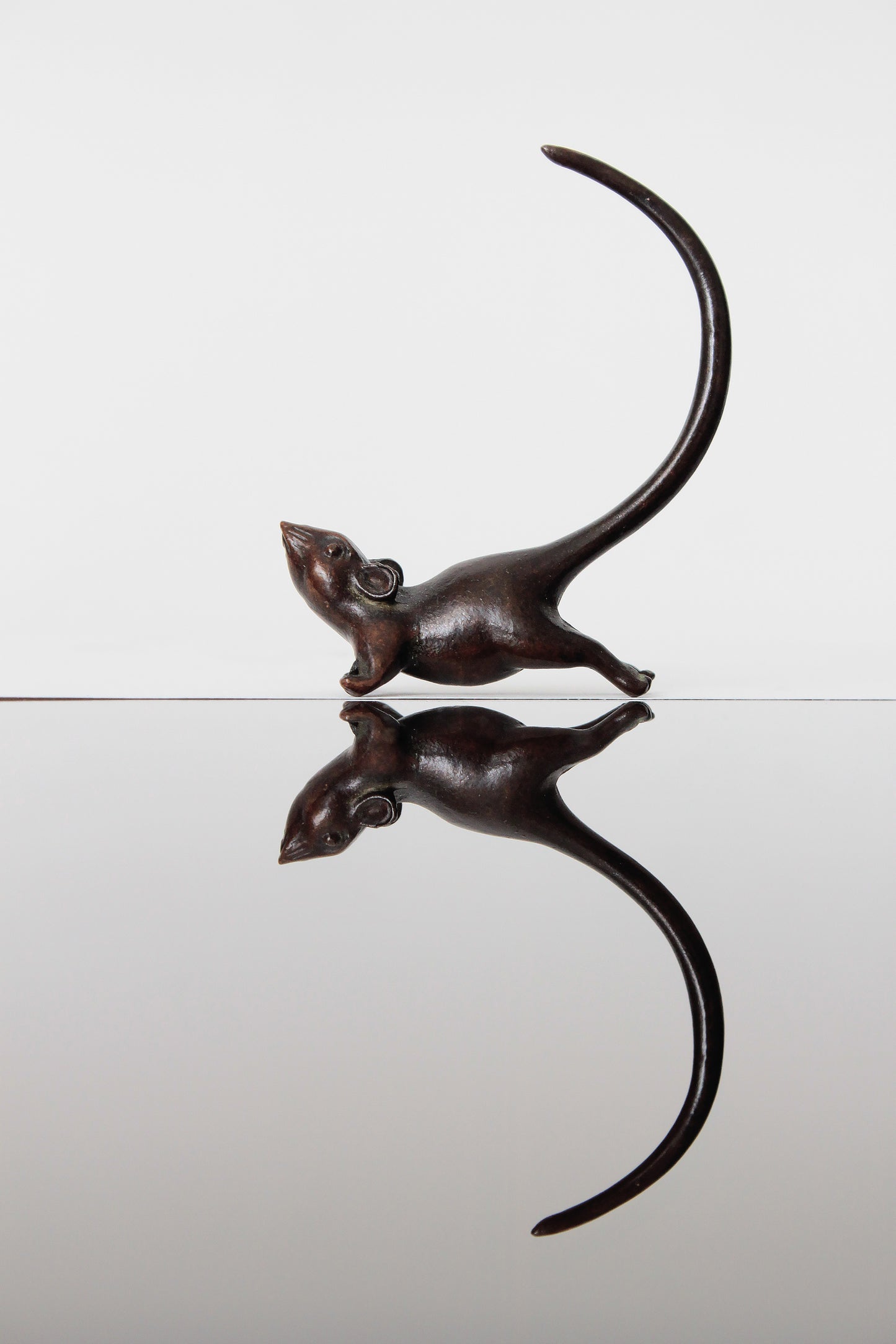 Ancienne statuette en bronze Souris