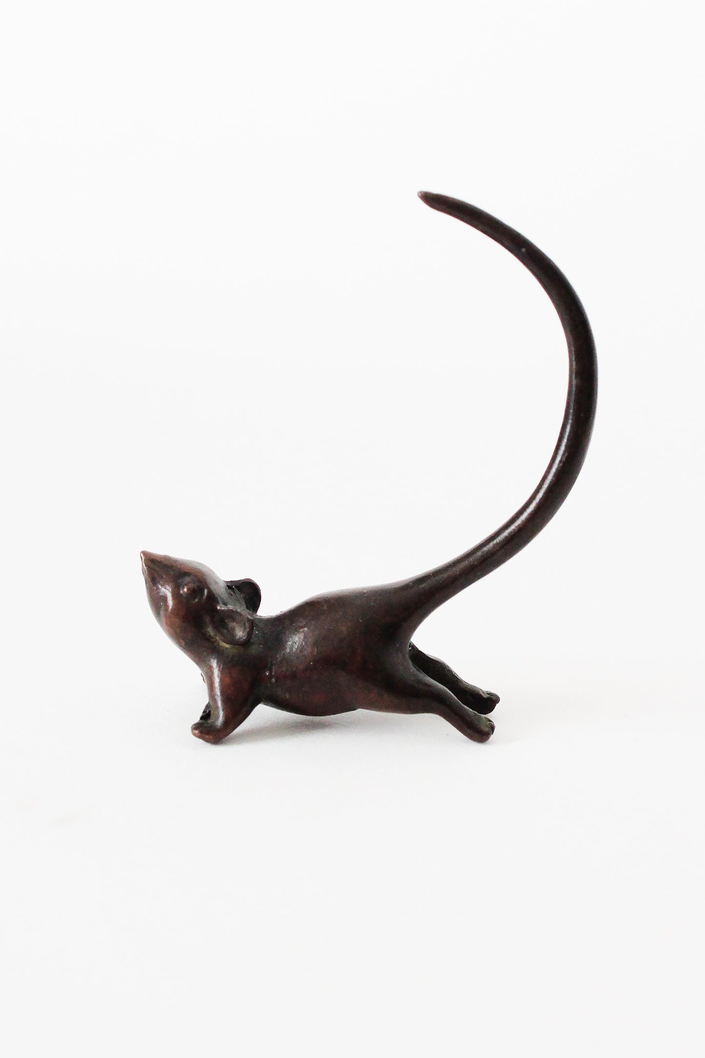 Ancienne statuette en bronze Souris