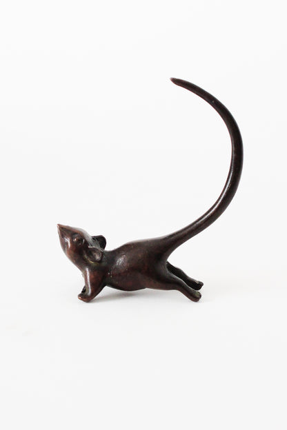 Ancienne statuette en bronze Souris